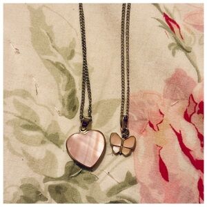 Pink Mother of Pearl Necklace Bundle
